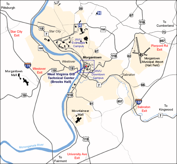 Map Of Morgantown West Virginia Get Latest Map Update